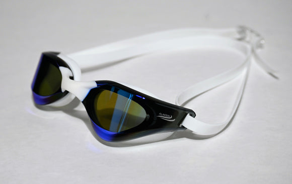 Lunettes de natation LYNXA SPEED 1 - Blanc bleu